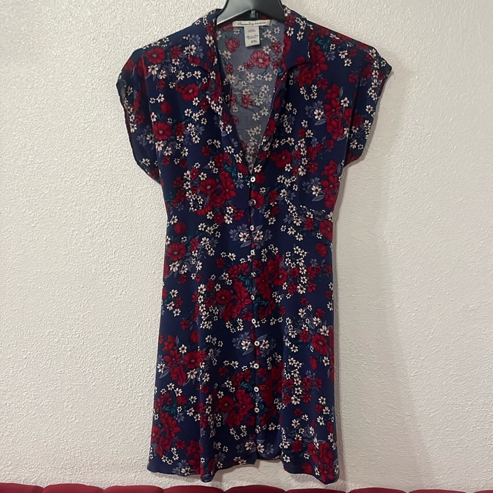 Grunge mini floral dress